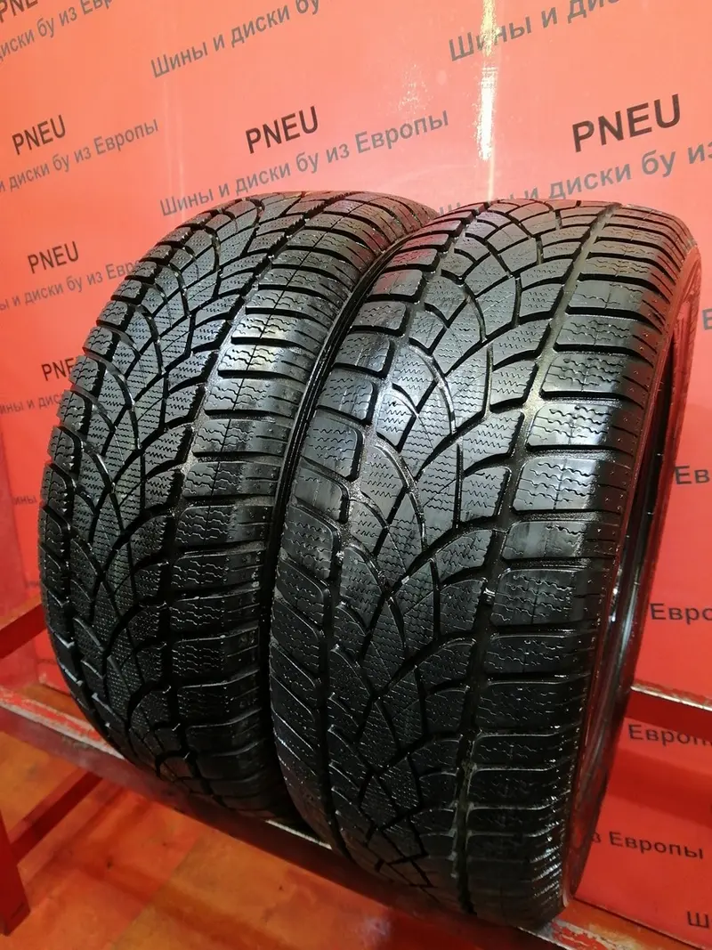 Пара б/у шин 225/55 R16 Dunlop SP Winter Sport 3D