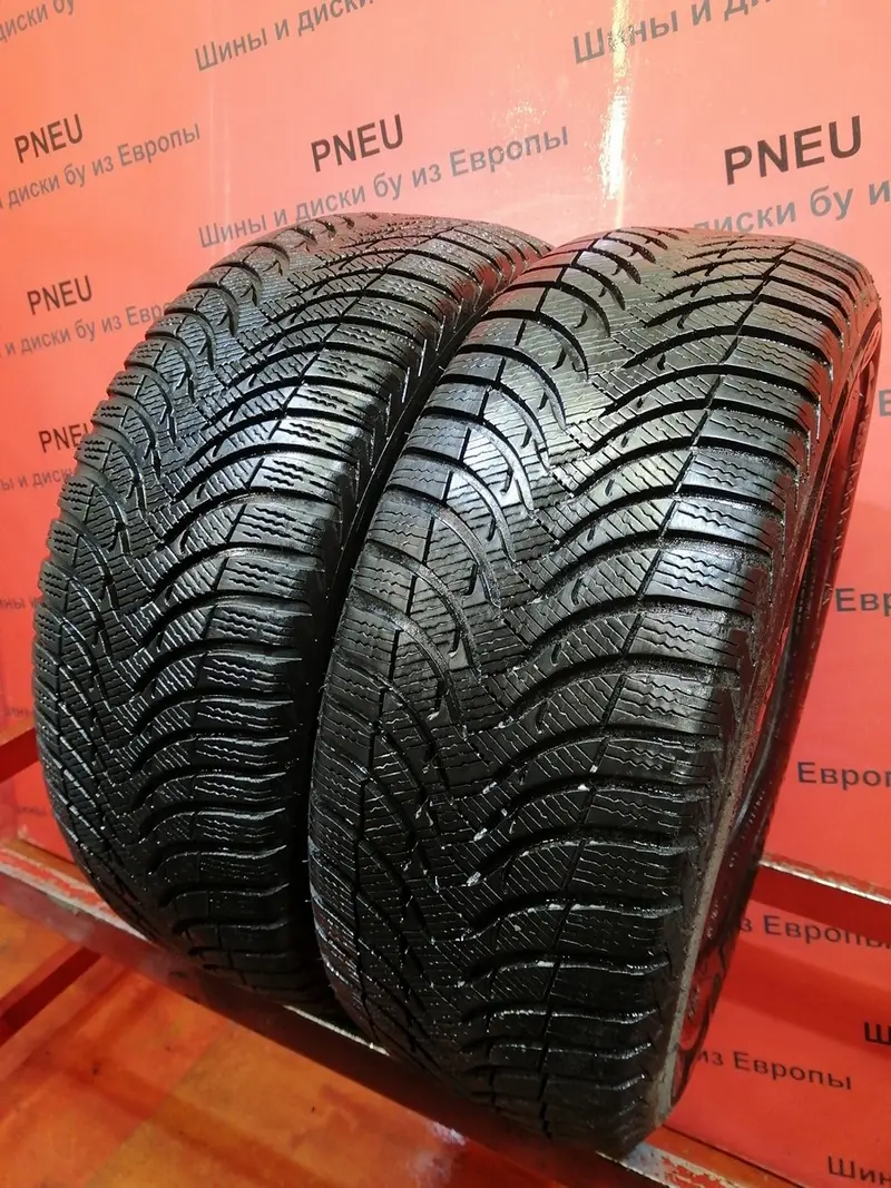 Пара б/у шин 225/55 R16 Michelin Alpin A4