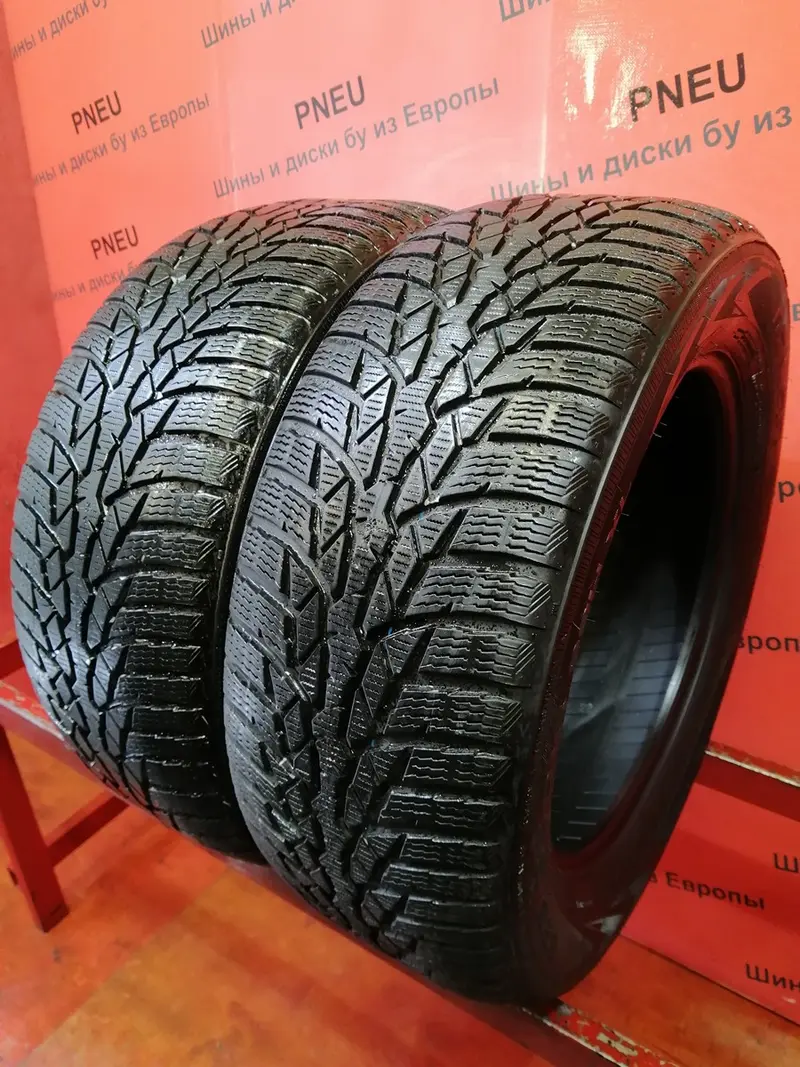 Пара б/у шин 225/55 R16 Nokian WR D4