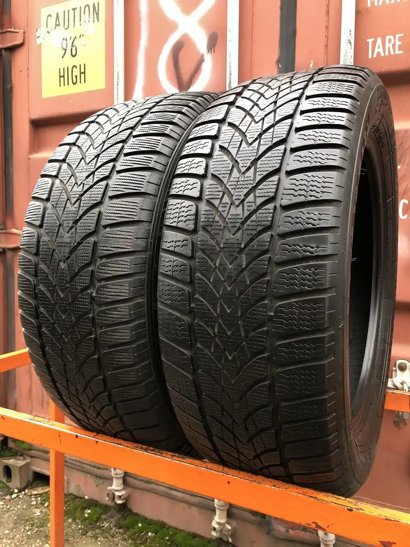 Пара б/у шин 225/55 R17 Dunlop SP Winter Sport 4D
