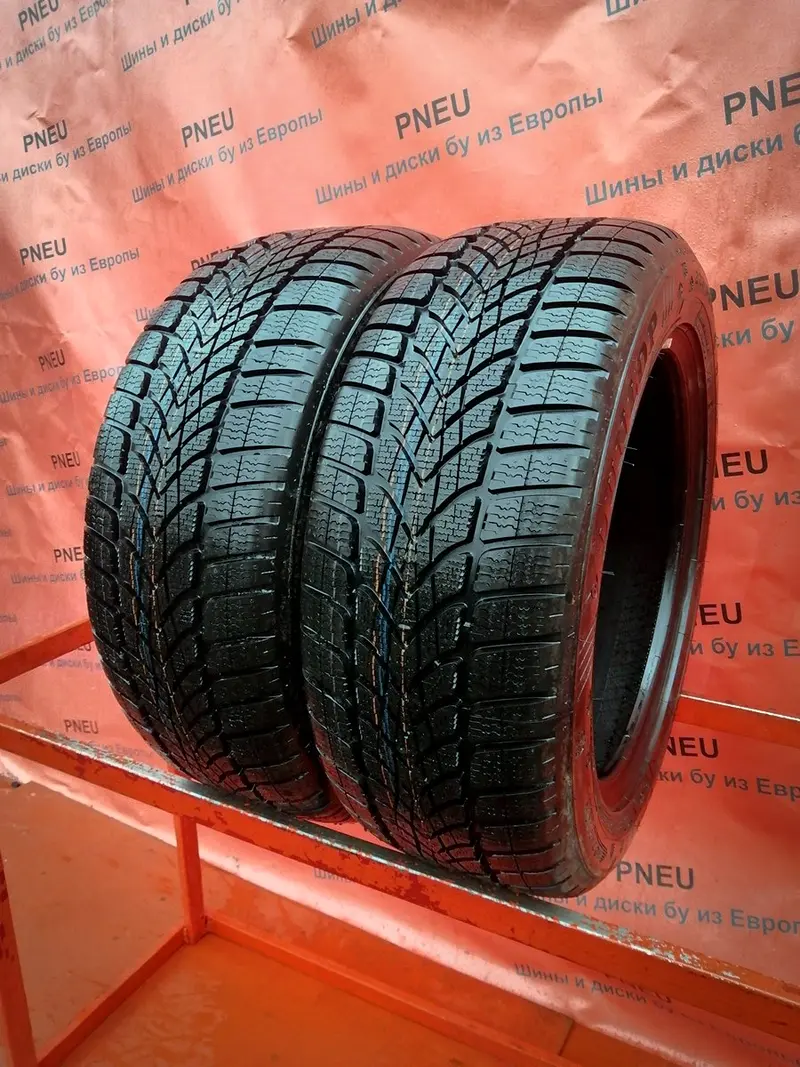 Пара новых шин 225/55 R17 Dunlop SP Winter Sport 4D RunFlat, фото 1