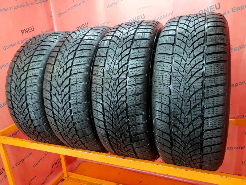 Комплект б/у шин 225/55 R17 Dunlop SP Winter Sport 4D RunFlat, фото 1