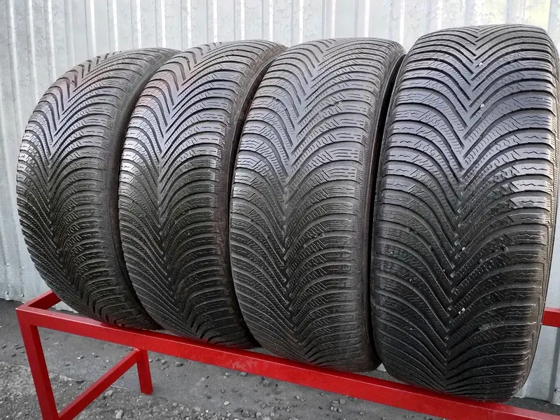 Комплект б/у шин 225/55 R17 Michelin Alpin 5, фото 1