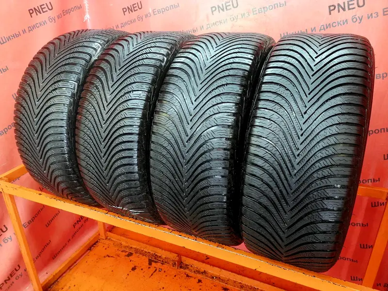 Комплект б/у шин 225/55 R17 Michelin Alpin 5 RunFlat
