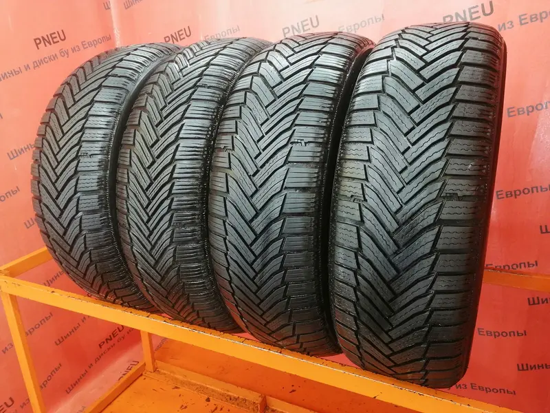 Комплект б/у шин 225/55 R17 Michelin Alpin 6, фото 1