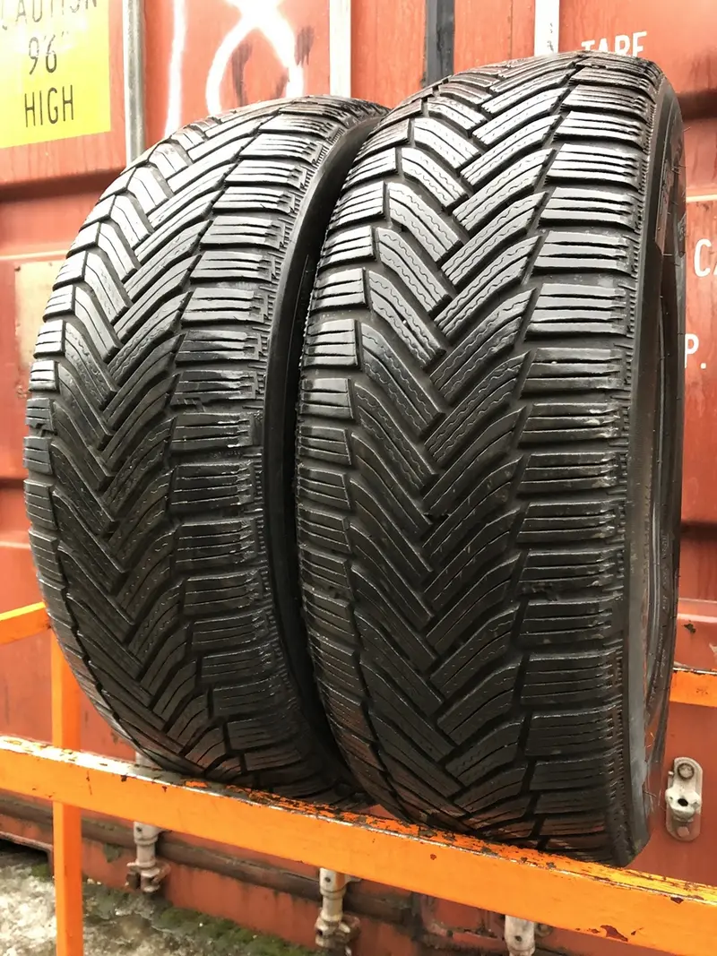 Пара б/у шин 225/55 R17 Michelin Alpin 6, фото 1