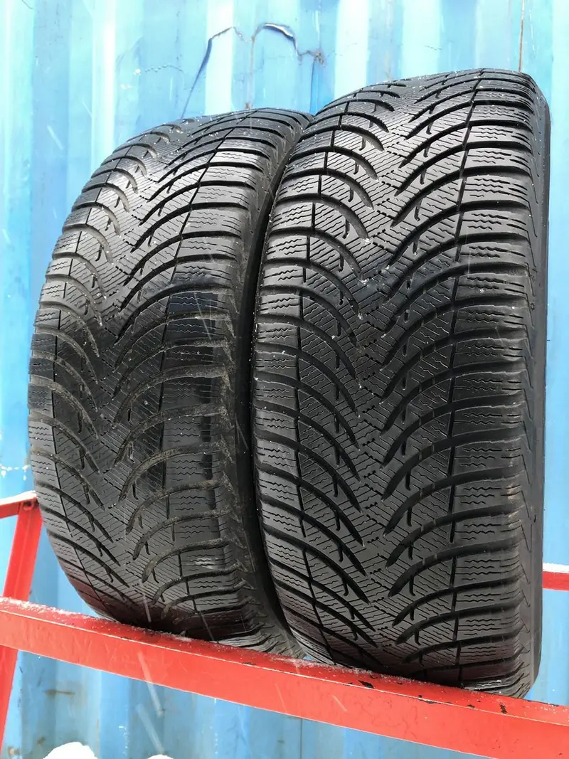 Пара б/у шин 225/55 R17 Michelin Alpin A4