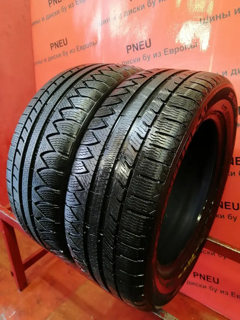 Пара б/у шин 225/55 R17 Michelin Pilot Alpin PA 3