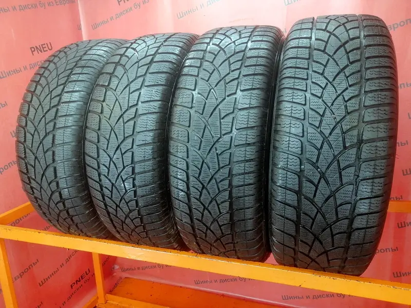 Комплект б/у шин 225/60 R17 Dunlop SP Winter Sport 3D RunFlat, фото 1