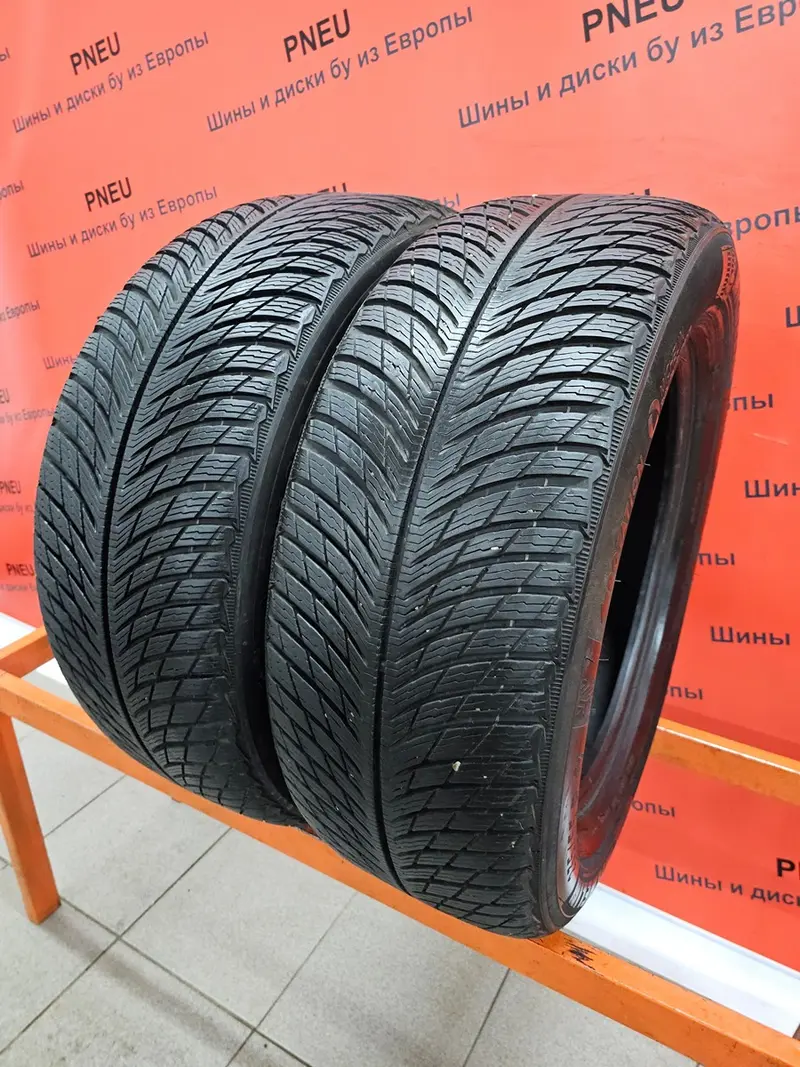 Пара б/у шин 235/55 R17 Michelin Pilot Alpin 5