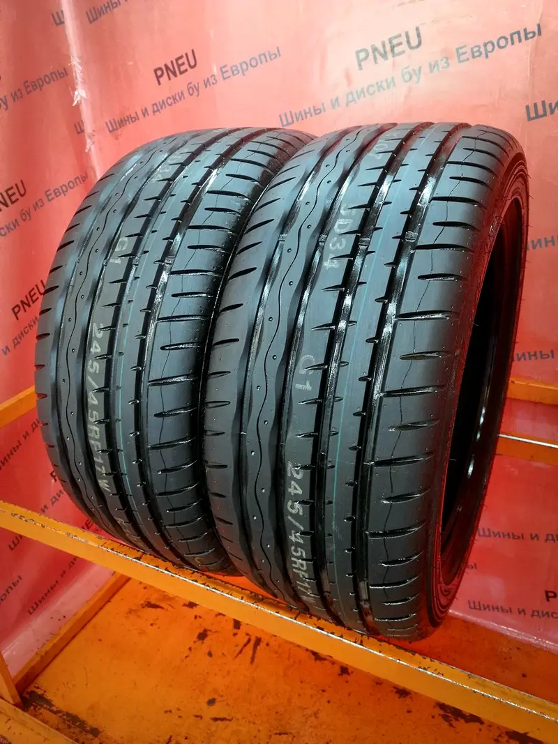 Пара б/у шин 245/45 R17 Hankook Ventus S1evo K107 RunFlat