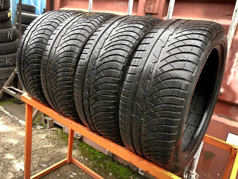 Комплект б/у шин 245/45 R18 Michelin Pilot Alpin PA 4 RunFlat