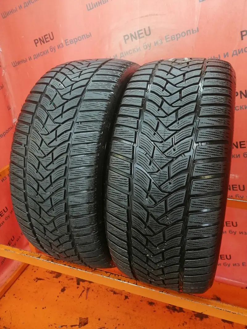 Пара б/у шин 255/45 R18 Dunlop Winter Sport 5