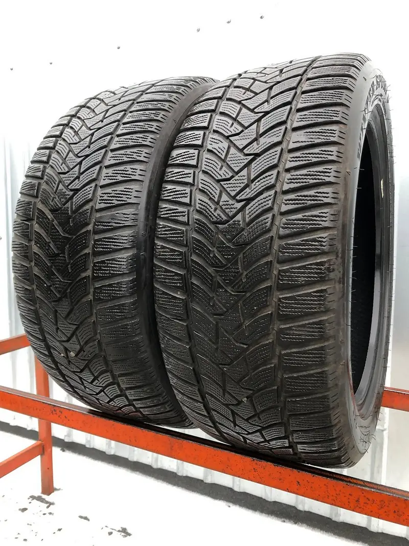 Пара б/у шин 255/45 R18 Dunlop Winter Sport 5
