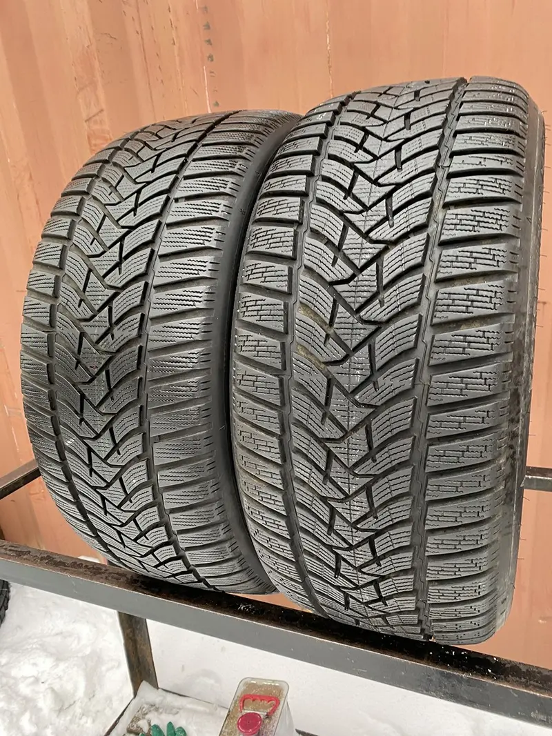 Пара б/у шин 255/45 R18 Dunlop Winter Sport 5