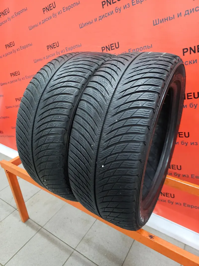 Пара б/у шин 255/45 R18 Michelin Pilot Alpin 5
