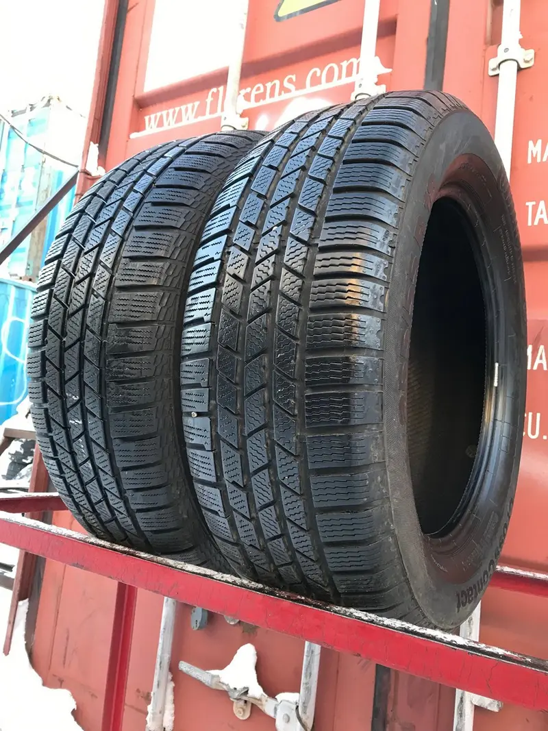 Пара б/у шин 255/55 R18 Continental ContiCrossContact Winter