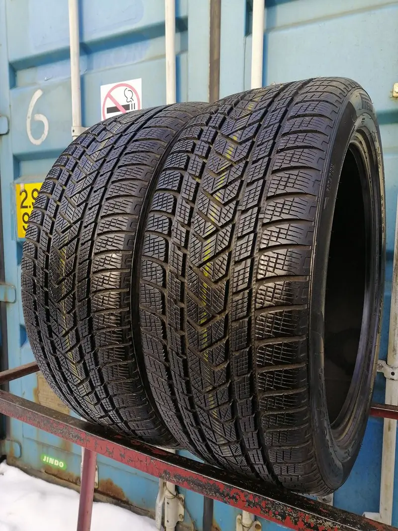 Пара б/у шин 265/45 R21 Pirelli Scorpion Winter J LR